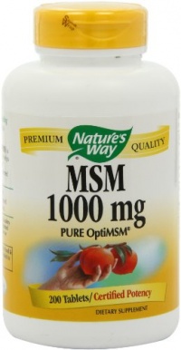 Nature's Way MSM 1000mg, 200 Tablets