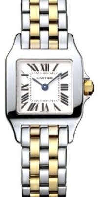 Cartier Women's W25066Z6 Santos Demoiselle Stainless Steel and 18K Gold Watch