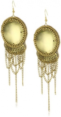 Fiona Paxton Tribal Goddess Gina Metal Dome and Beaded Earrings