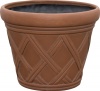 Dynamic Design PHN1206DT Huntington Planter 12-Inch Country Manor-Polylam4, Dark Terra