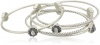 Jessica Simpson Sitara Silver Bangle Bracelet Set