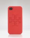 Tory Burch has dressed up this functional hardshell case in the brand's signature logo, designed exclusively for the iPhone 4. It's a sure conversation piece.