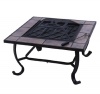 Outsunny 32 Square Outdoor Backyard Patio Firepit Table