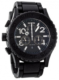 Nixon Rubber 42-20 Chrono Watch - Men/Women Black, One Size