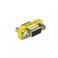 C2G / Cables to Go 18962 HD15 VGA F/F Mini Gender Changer (Silver/Yellow)