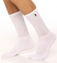 Polo Ralph Lauren Classic Cotton/Spandex Cushioned Foot Crew 3 Pack (821032)