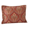 A rich paisley pattern in shades of red and brown define this classic collection from Charisma.