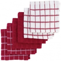 Ritz Terry Cotton Dish Cloths, Paprika, 6-Pack