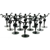 12 Black Metal Earring Dancer Jewelry Showcase Display Stands 3.25