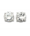 Earrings that look like they cost a fortune - don't worry it will be your secret. These faceted clear cubic zirconia studs by Lauren by Ralph Lauren will reflect the light just like real gemstones. Crafted in silvertone mixed metal.