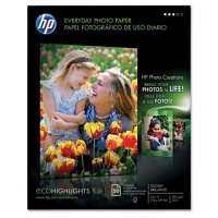 HP Everyday Photo Paper, Glossy, 8.5 x 11 Inches, 50 Sheets per Pack (Q8723AND)