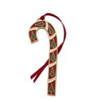 Wallace Gold-Plated Candy Cane Ornament, 30th Anniversary Edition