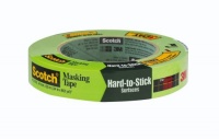 Scotch Masking Tape for Hard-to-Stick Surfaces, 1-Inch by 60-Yard