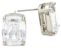 Juicy Couture Shoreline Shades Emerald Cut Clear Stud Earrings