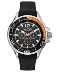 This versatile Nautica watch boasts multi-functional precision and sporty touches.