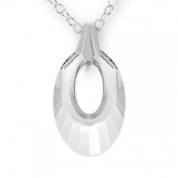 Ashley Arthur Crystal Vue .925 20mm White Helios Pendant Silver Bale Made with Swarovski Elements