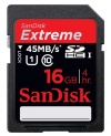 SanDisk Extreme 16 GB SDHC Class 10 UHS-1 Flash Memory Card 45MB/s SDSDX-016G-X46