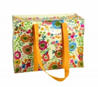 Blue Q Flower Field Shoulder Tote