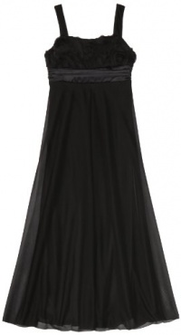 Ruby Rox Kids Girls 7-16 Soutache Maxi Dess, Black, Large