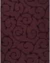 Surya BRT-2922 Bristol Loomed Solids/Tone-on-Tone/Stripes Area Rug, 2-Feet by 3-Feet, Maroon