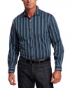 John Henry Men's Trend Tonal Stripe Shirt