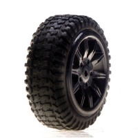 Tires, Mounted, Black: Micro Rally(4)