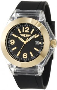 Invicta Women's IBI-10068-006  Gold Dial Black Polyurethane Watch