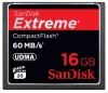 SanDisk Extreme CompactFlash 16 GB Memory Card 60MB/s SDCFX-016G-X46