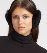 EXCLUSIVELY AT SAKS. Keep cozy and chic in this dyed rabbit style with a quilted band. Polyester bandImportedFur origin: China 