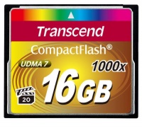 Transcend Information 16GB Compact flash Card - TS16GCF1000 (160/70 MB/s)