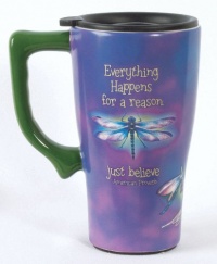 Spoontiques Everything Happens Ceramic Travel Mug