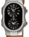 Philip Stein Women's 1DBCBAS Diamond Alligator Strap Watch