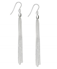 Take your look up a notch with the latest tassel trend. Giani Bernini's chic style features delicate chains on french wire, set in sterling silver. Approximate drop: 2 inches.