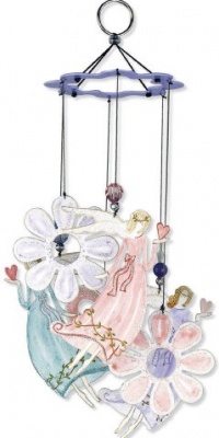 Sunset Vista Designs Angel Garden Wind Chime, 12-Inch Long