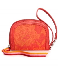 Stand out from the crowd with this brightly hued wristlet from Teen Vogue. Perfectly sized to slip inside a pocket or pack, it easily stashes ID, cash, cards and phone, so you'll never be just another plain Jane.