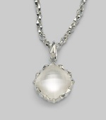 From the Superstud Collection. A stunning combination of quartz and mother of pearl on a small stud chain.Mother of pearl Quartz Sterling silver Length, about 16 Pendant width, about 1½ Lobster clasp closure Imported 