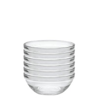 Duralex Lys 5-1/2-Inch Stackable Clear Bowl, Set of 6