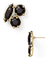 Color every look with this pair of cluster stud earrings from kate spade new york, boasting a mix of 12-karat gold plate and bold, faceted stones.