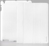 INVELLOP WHITE Leatherette Cover Case for iPad 2 / iPad 3 / The New iPad (Built-in magnet for sleep/wake feature)