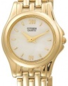 Citizen Women's EL1062-53D Gold-Tone Mother-of-Pearl Watch