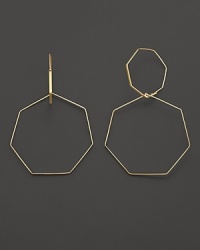 Interlocking hoops in 14K gold from Lana.