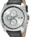 Tommy Hilfiger Men's 1790833 Sport Stainless Steel and black strap with Multifunction dial Watch