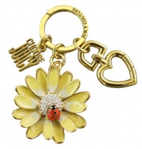 Juicy Couture Flower with Ladybug Key Chain Fob Charm