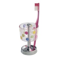 InterDesign Glee Toothbrush Stand, Clear