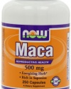 NOW Foods Maca 500mg, 250 Capsules