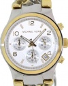 Michael Kors Twist Chain Chronograph White Dial Ladies Watch MK3199