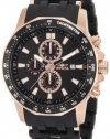 Invicta Men's 1932 Sea Spider Chronograph Black Textured Dial Black Polyurethane Watch