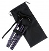 Ez2care Classy Adjustable Folding Cane with Carrying Case, Metallic Purple