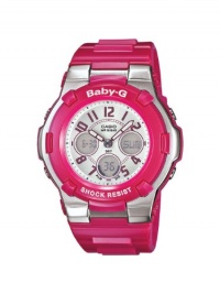 Casio Women's BGA110-4B Baby-G Shock Resistant Pink Multi-Function Sport Watch