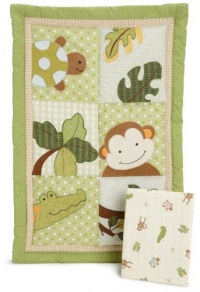 Lambs & Ivy Papagayo Mini Crib Set, Green